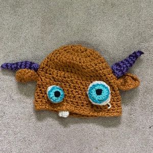 cute monster knit beanie hat
